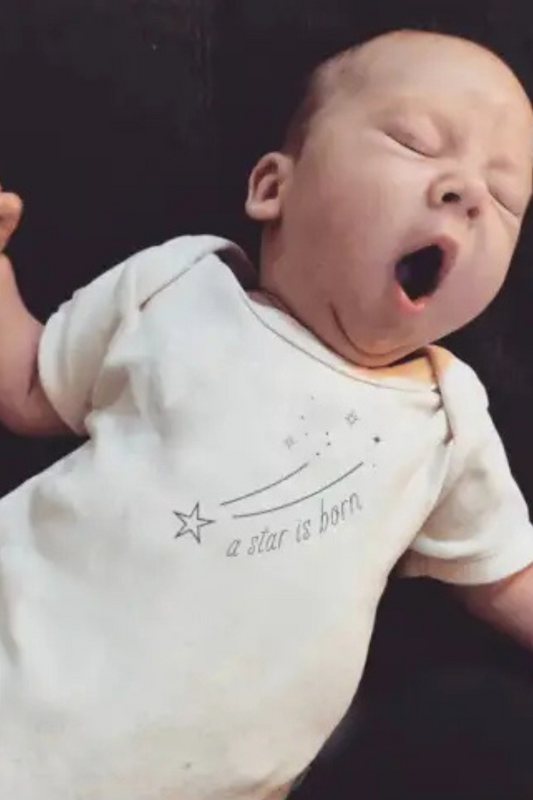 Baby Graphic Organic Bodysuit | Celestial Star Is Born
