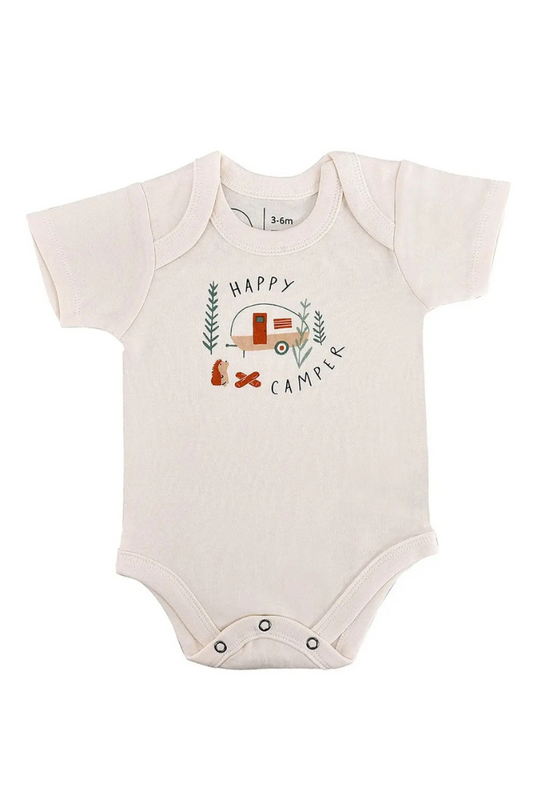 Baby Graphic Organic Bodysuit | Happy Camper Sun Valley