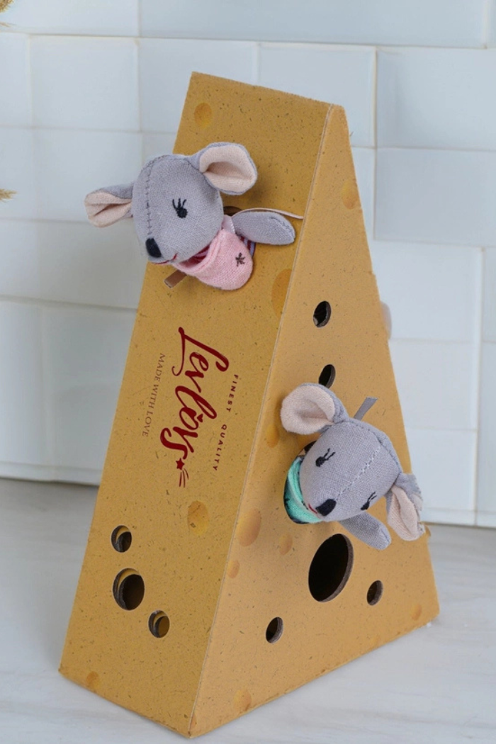 Baby Mice in Cheese Box