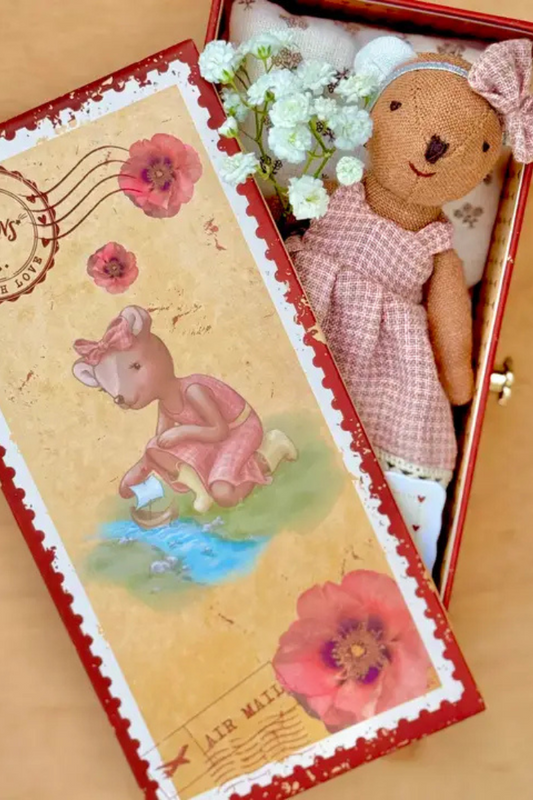 Bear in Stamp Holder Box