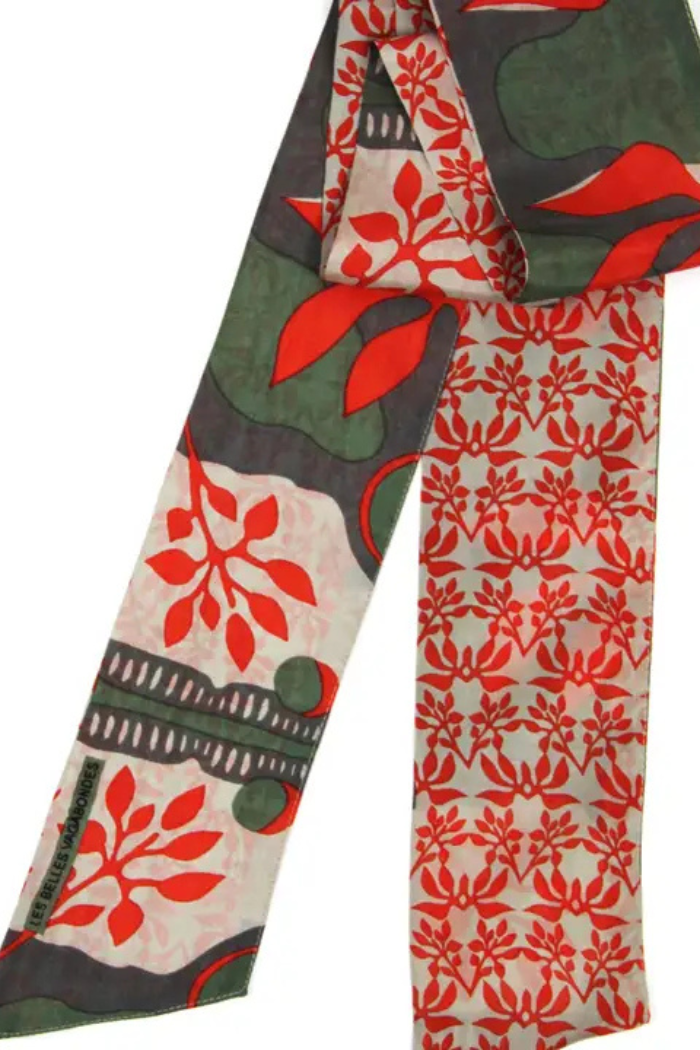 Brick Ivy Silk Headband | Les Belles Vagabondes
