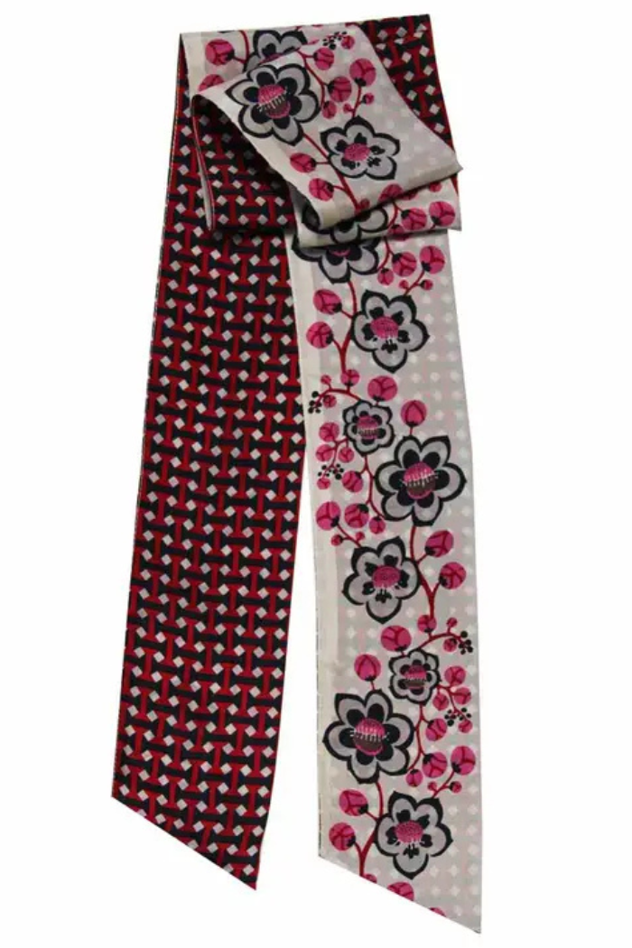 Cotton Club Fuchsia Silk Headband | Les Belles Vagabondes