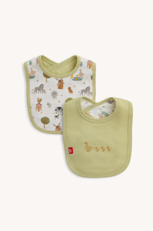 Magnetic Me Funny Farm Organic Cotton Rbib W/ Emb