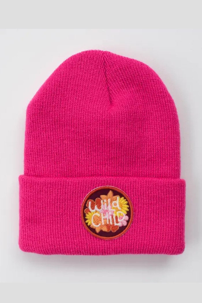Wild Child Fuchsia Infant/Toddler Beanie Fits Ages 0-4