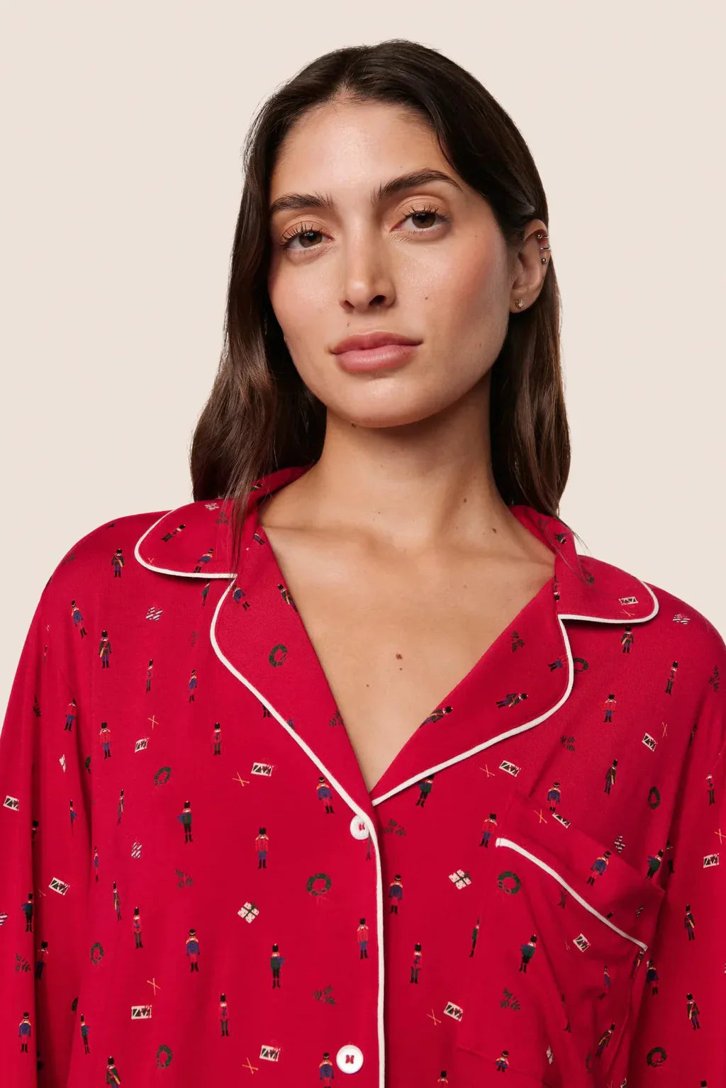 Eberjey Gisele Long PJ Set — Forest Pine alt 4