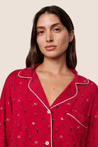 Eberjey Gisele Long PJ Set — Forest Pine alt 4