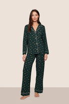 Eberjey Gisele Long PJ Set — Forest Pine alt 2