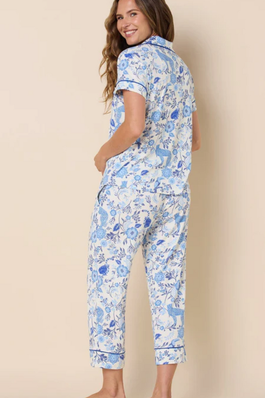 Savannah Soiree Pima Knit Capri Set | The Cat's Pajamas