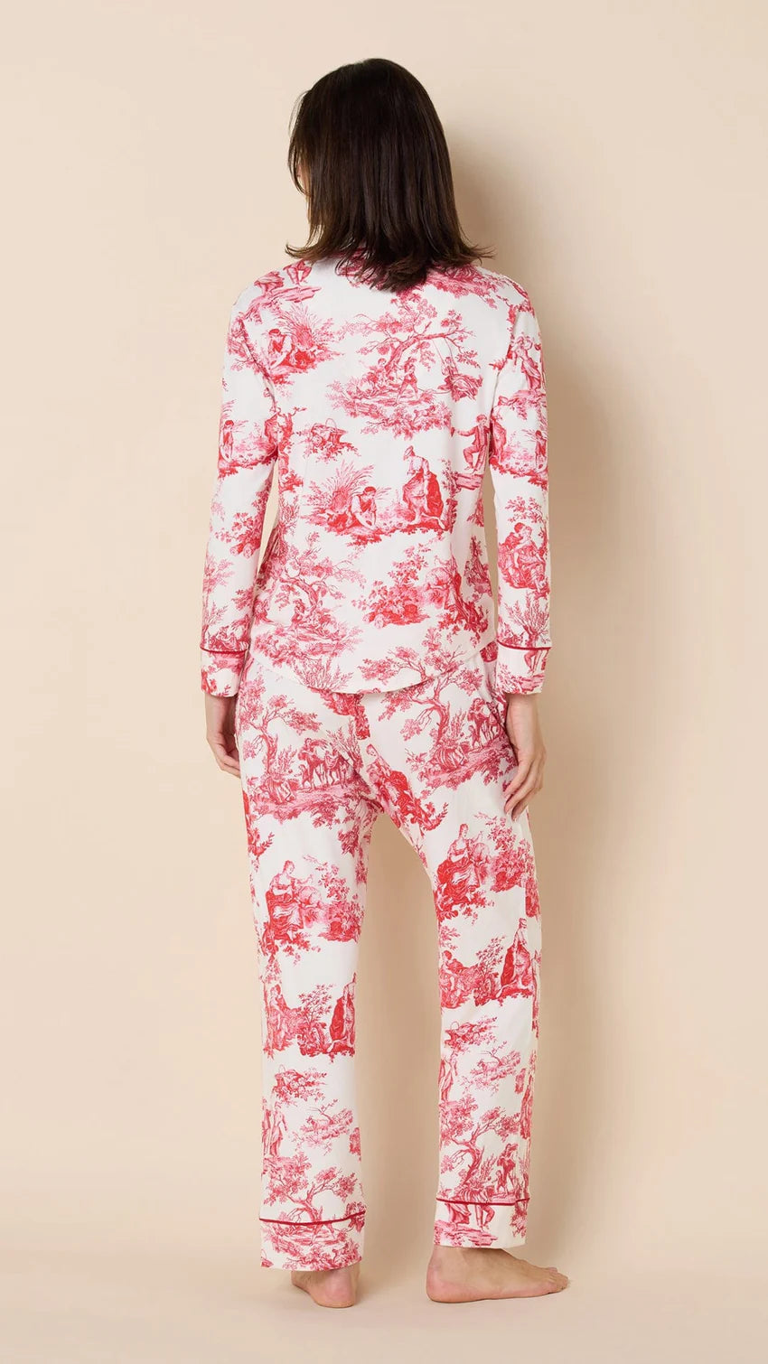 Idle Hours | Pima Knit Long Sleeve Pajama Set | The Cat's Pajamas