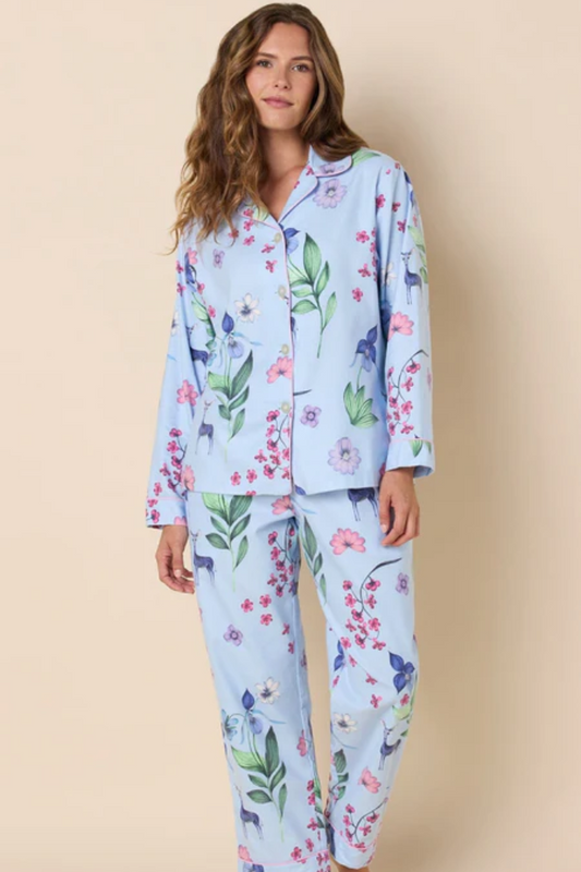 Dearly flannel long pj set | the cats pajamas