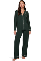 Eberjey Gisele Long PJ Set — Pine Green