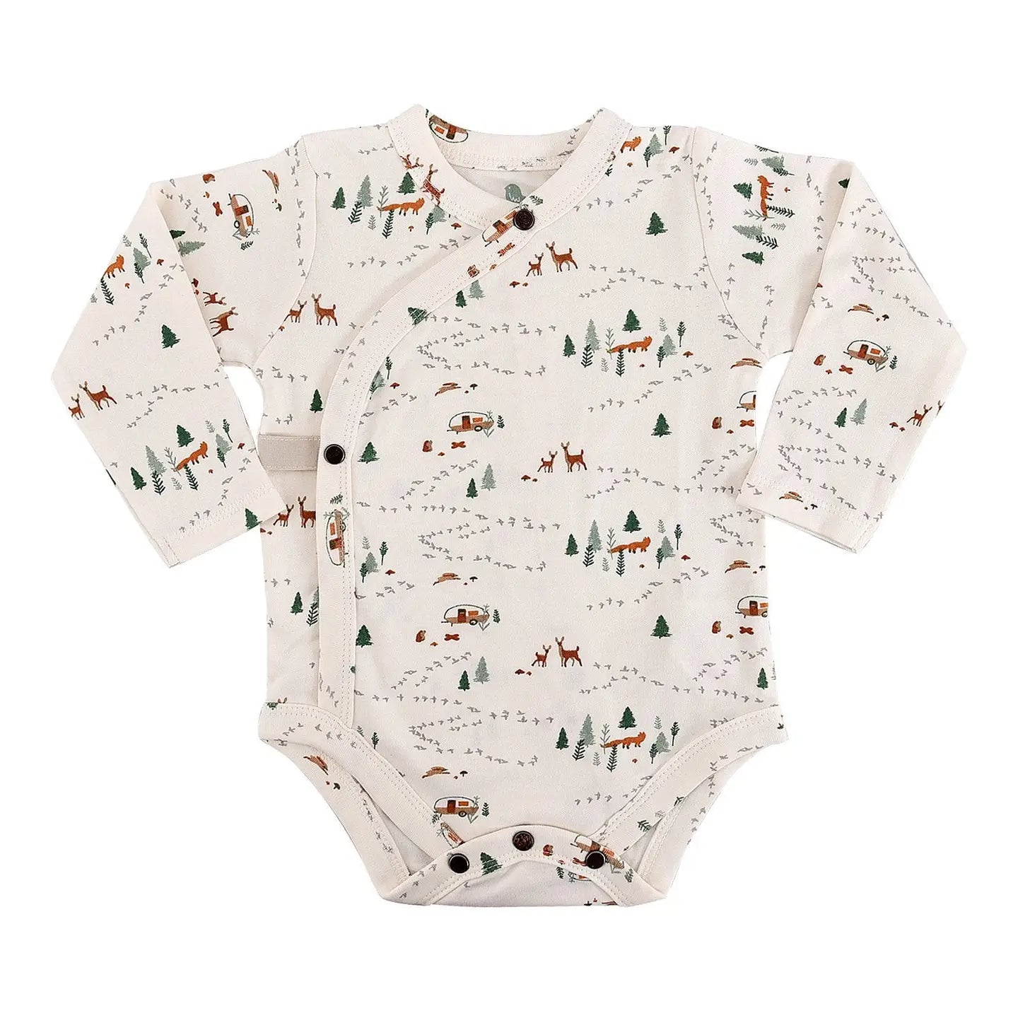 Finn + Emma Into The Woods Organic Cotton Long Sleeve Onesie