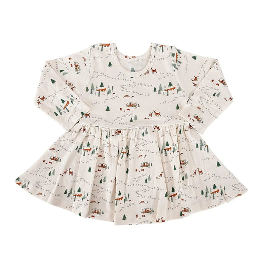 Into the Woods Organic Cotton Twirl Dress | Finn + Emma