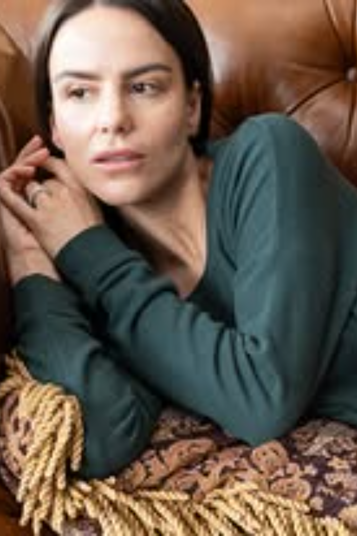 Super Cozy Long Sleeve Scoop Neck Top | Aspen Dream