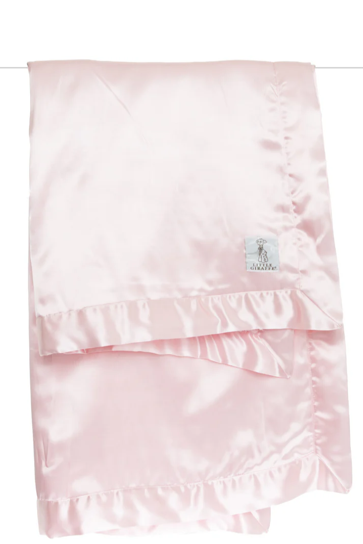 Little Giraffe Satin Back Chenille Blanket