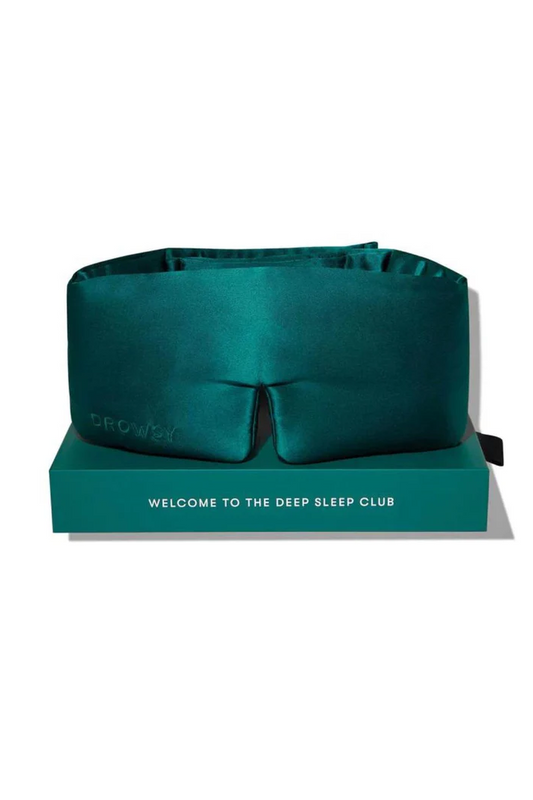 Green Sapphire Silk Sleep Mask