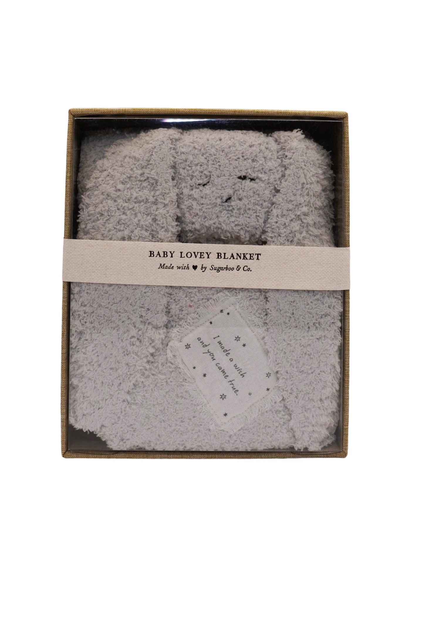 I Made A Wish and You Came True. Bunny Baby Lovey Blanket
