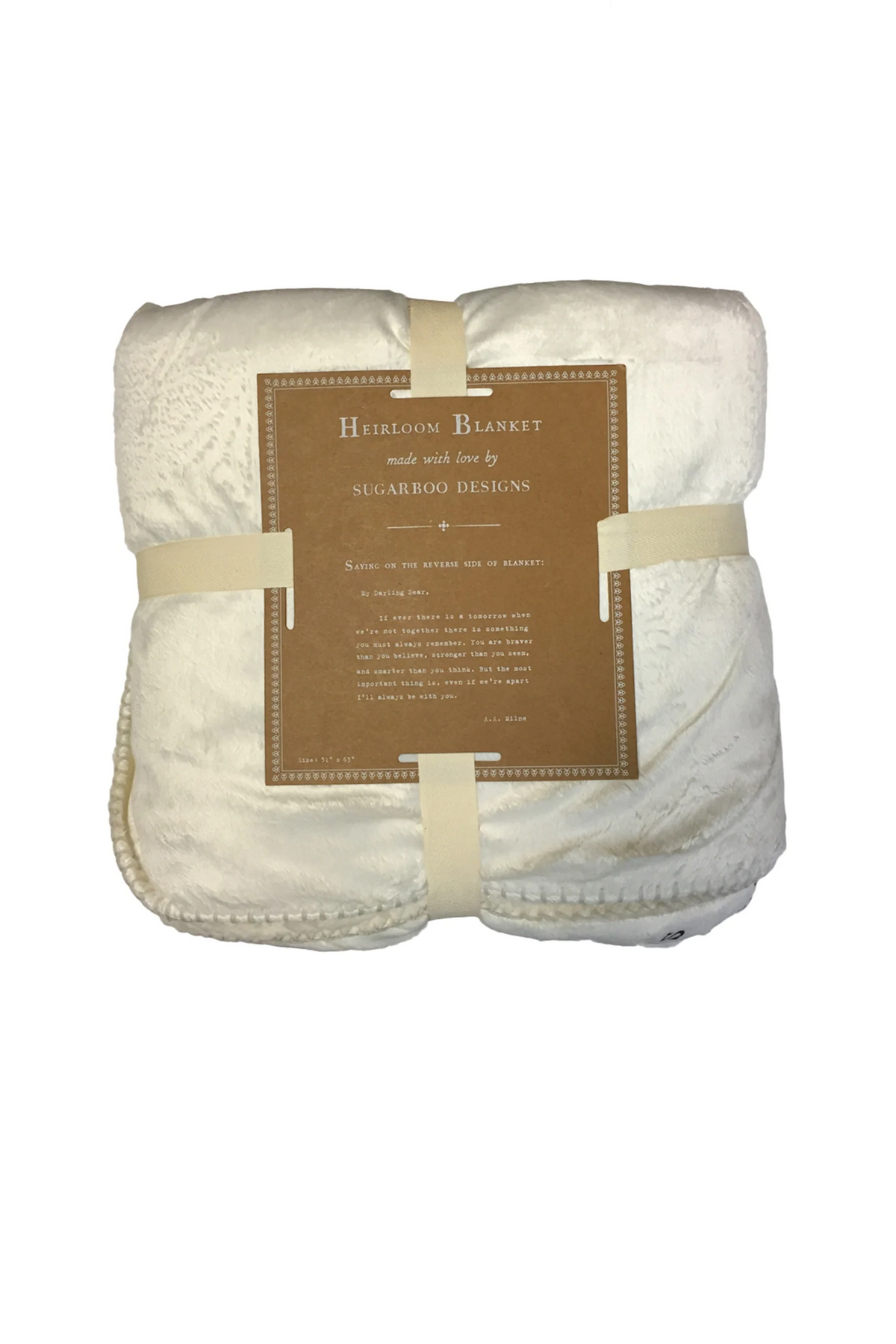 Darling Dear (A.A Milne) Large Heirloom Blanket