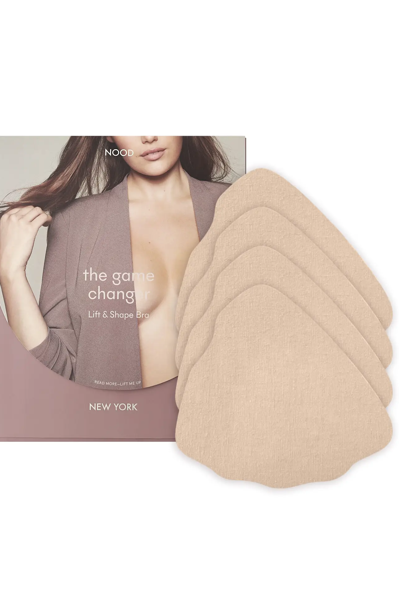 Nood Game Changer Lift & Shape Adhesive Hemp Bra — No. 3 Buff