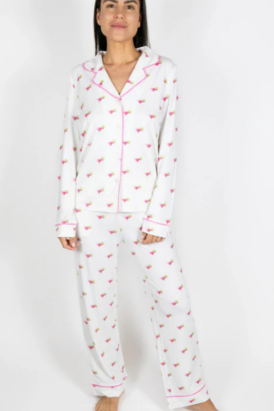 Cosmos Long Sleeve Pajama Set | Aspen Dream
