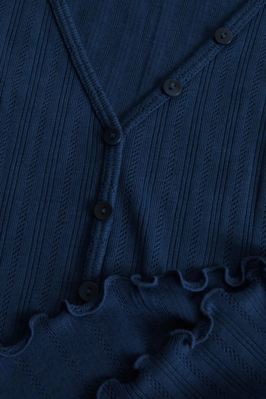 Pointelle V-Neck Henley | Eberjey