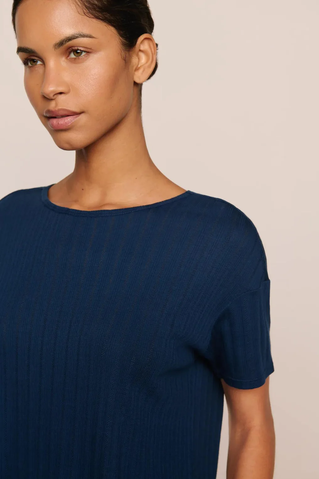 Eberjey | Pointelle Short Sleeve Tee Shirt