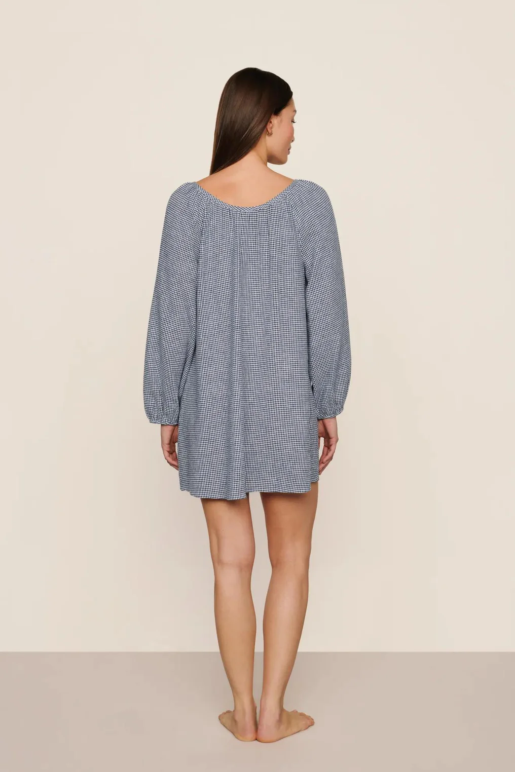 Linen Blend Short Dress | Eberjey