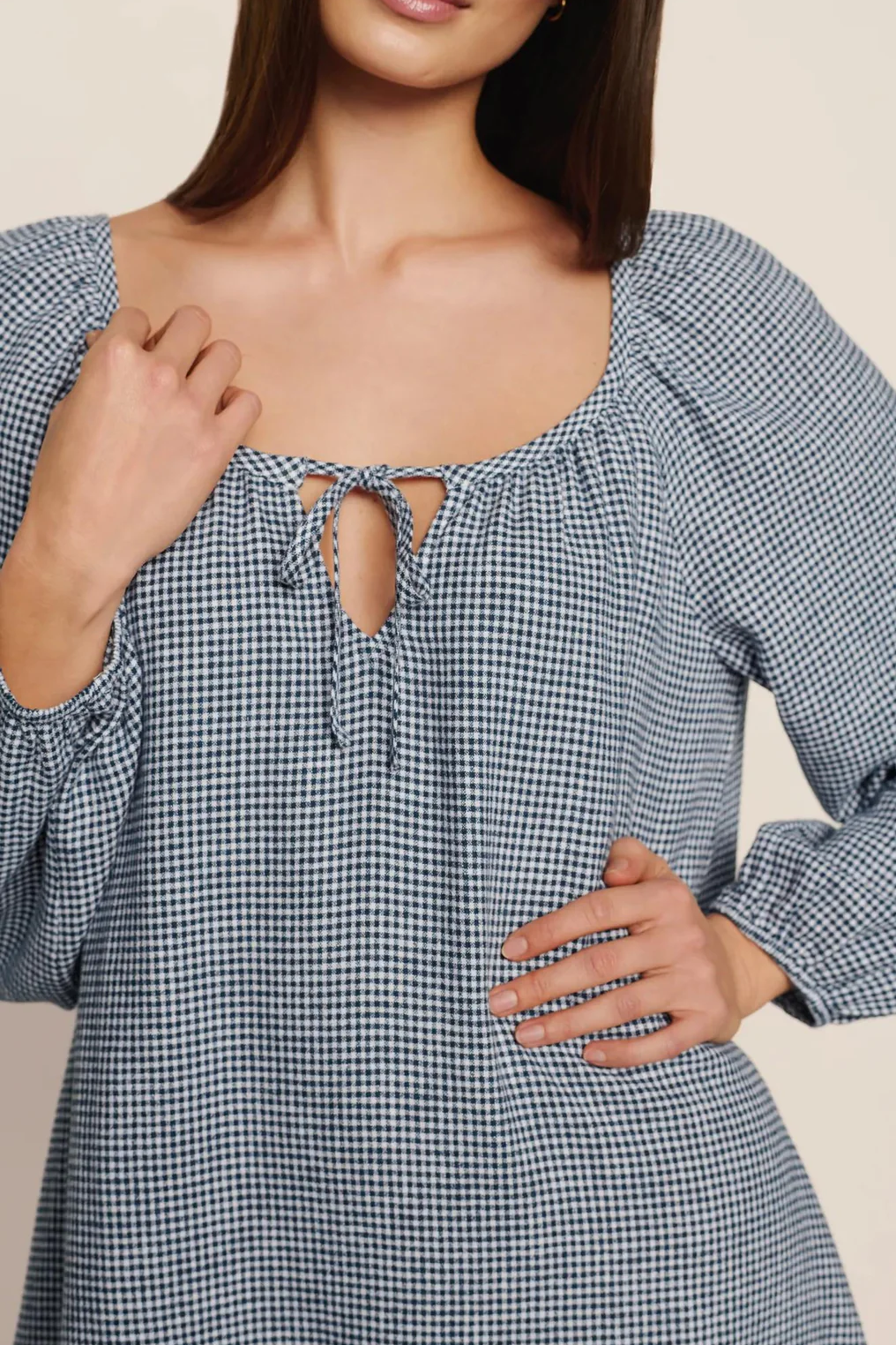 Linen Blend Short Dress | Eberjey