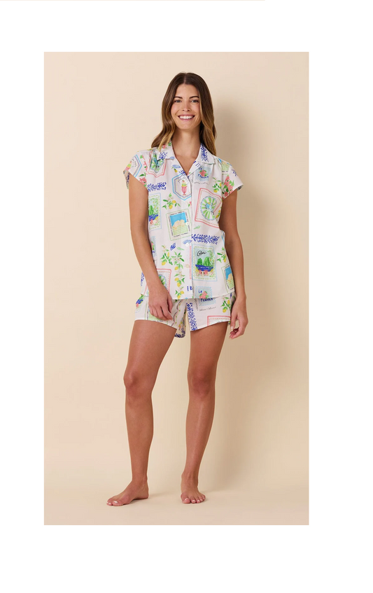 Bella Italia Luxe Pima Short Set | The Cat's Pajamas