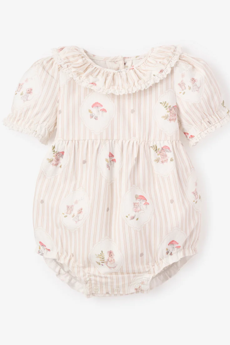Magical Mouse Cameo Striped Bubble | Elegant Baby
