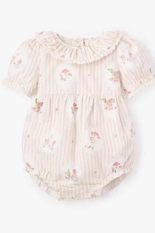 Magical Mouse Cameo Striped Bubble | Elegant Baby