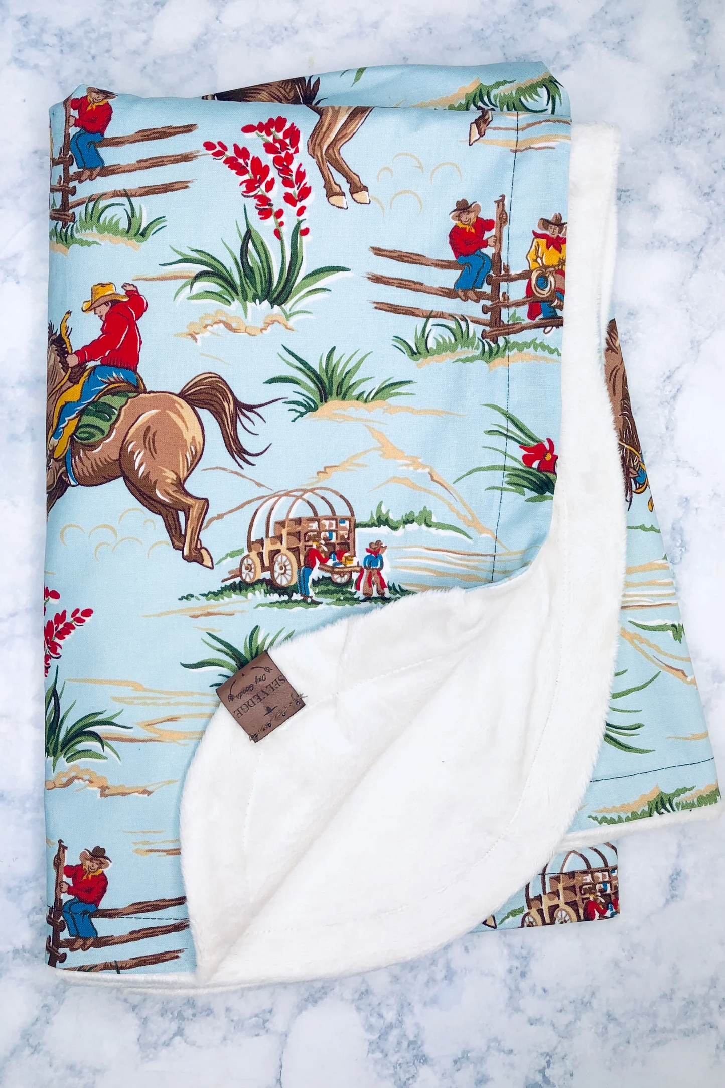 Cowboy Baby Blanket