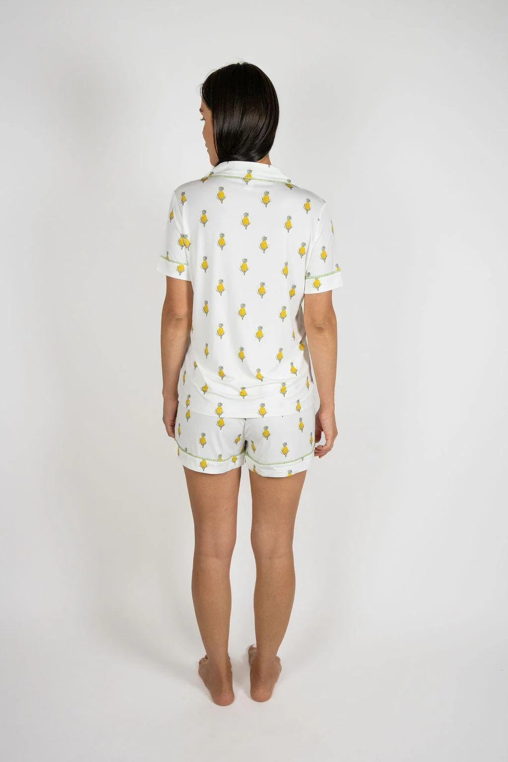 Jolene Short Pajama Set — Pineapple back