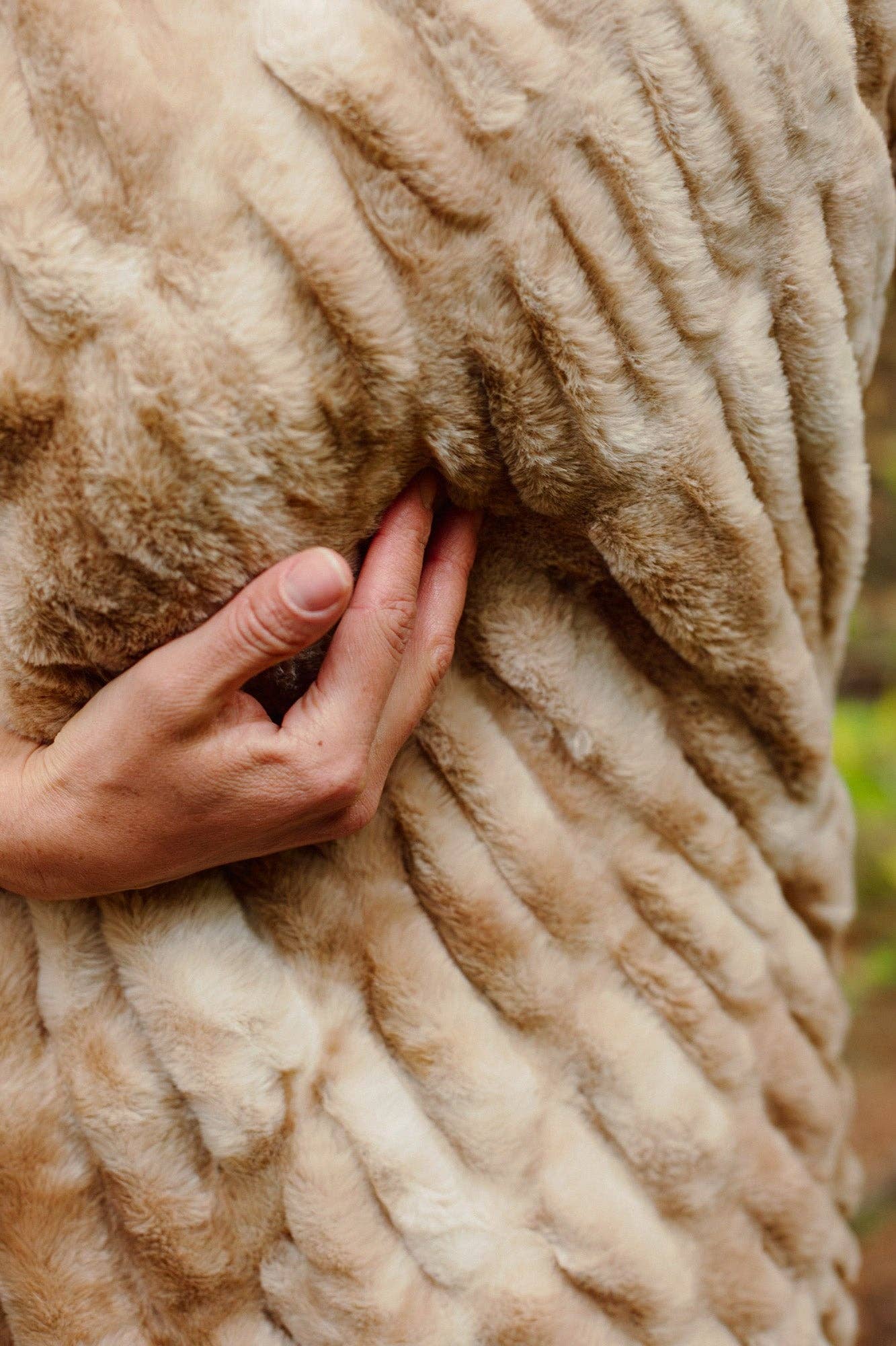 Cascade Throw Blanket – Luxury Faux Fur by Little Giraffe | Madeline + Oliver