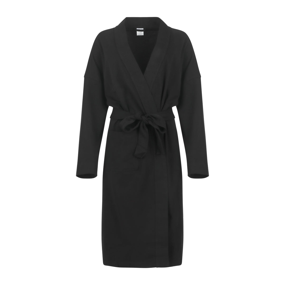 Organic cotton knitted kimono robe