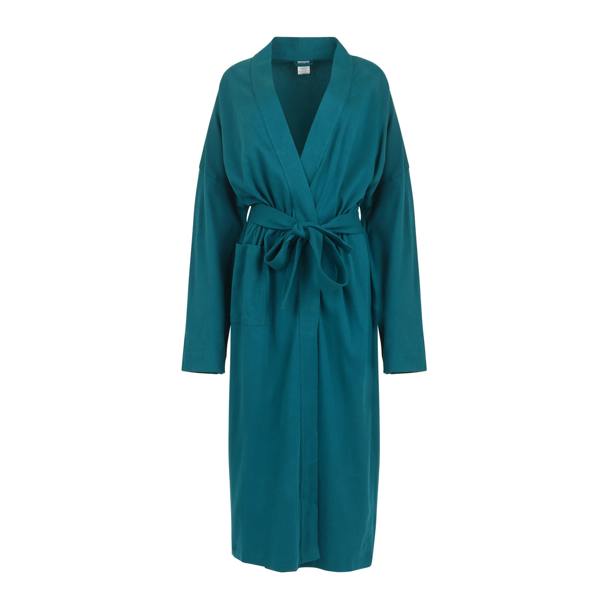 Organic cotton knitted kimono robe