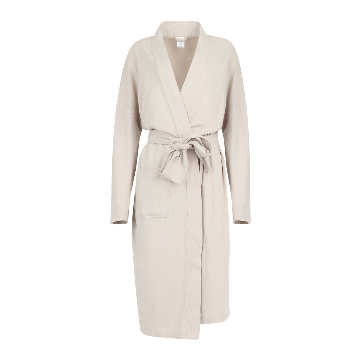 Organic cotton knitted kimono robe