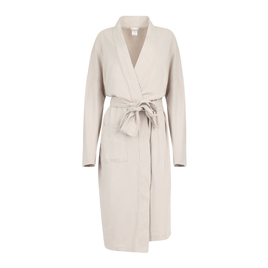 Organic cotton knitted kimono robe