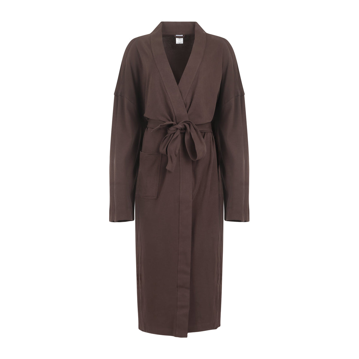 Organic cotton knitted kimono robe