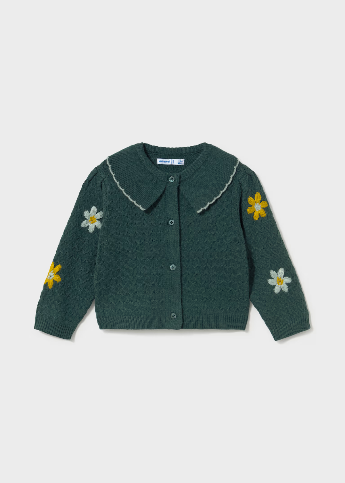 Baby Floral Knit Cardigan | Mayoral