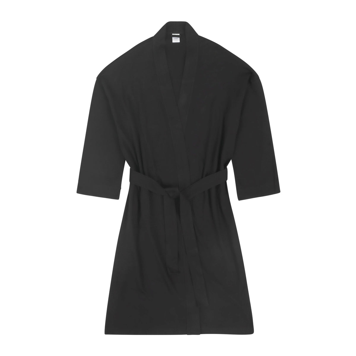 Organic cotton knitted kimono robe