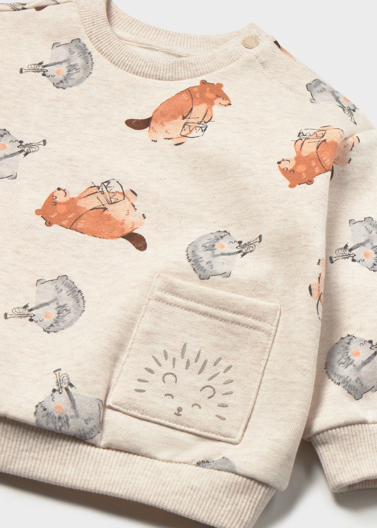 Baby Animal Pocket Sweatshirt | Mayoral