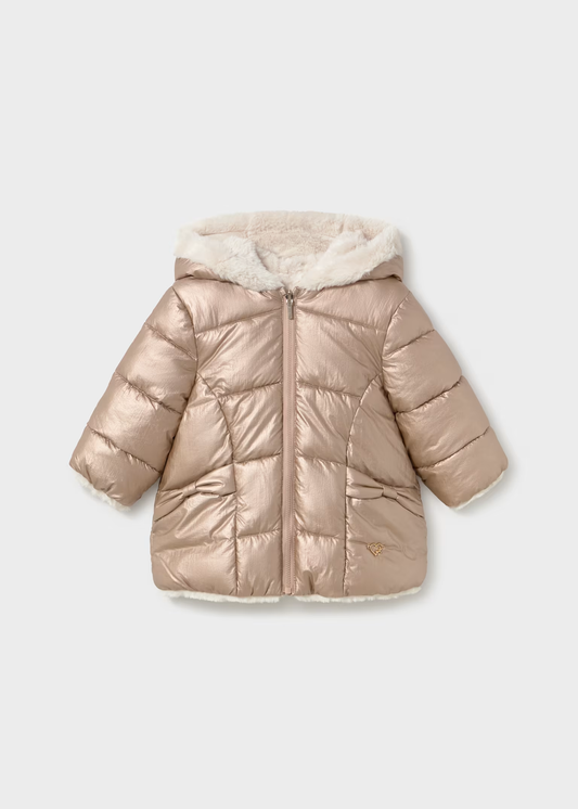 Baby Reversible Faux Fur Puffer Jacket | Mayoral