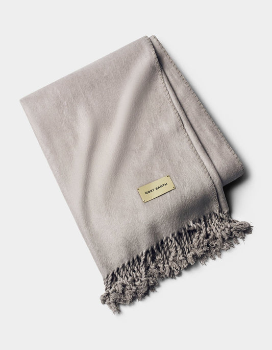 Bamboo tassel throw
