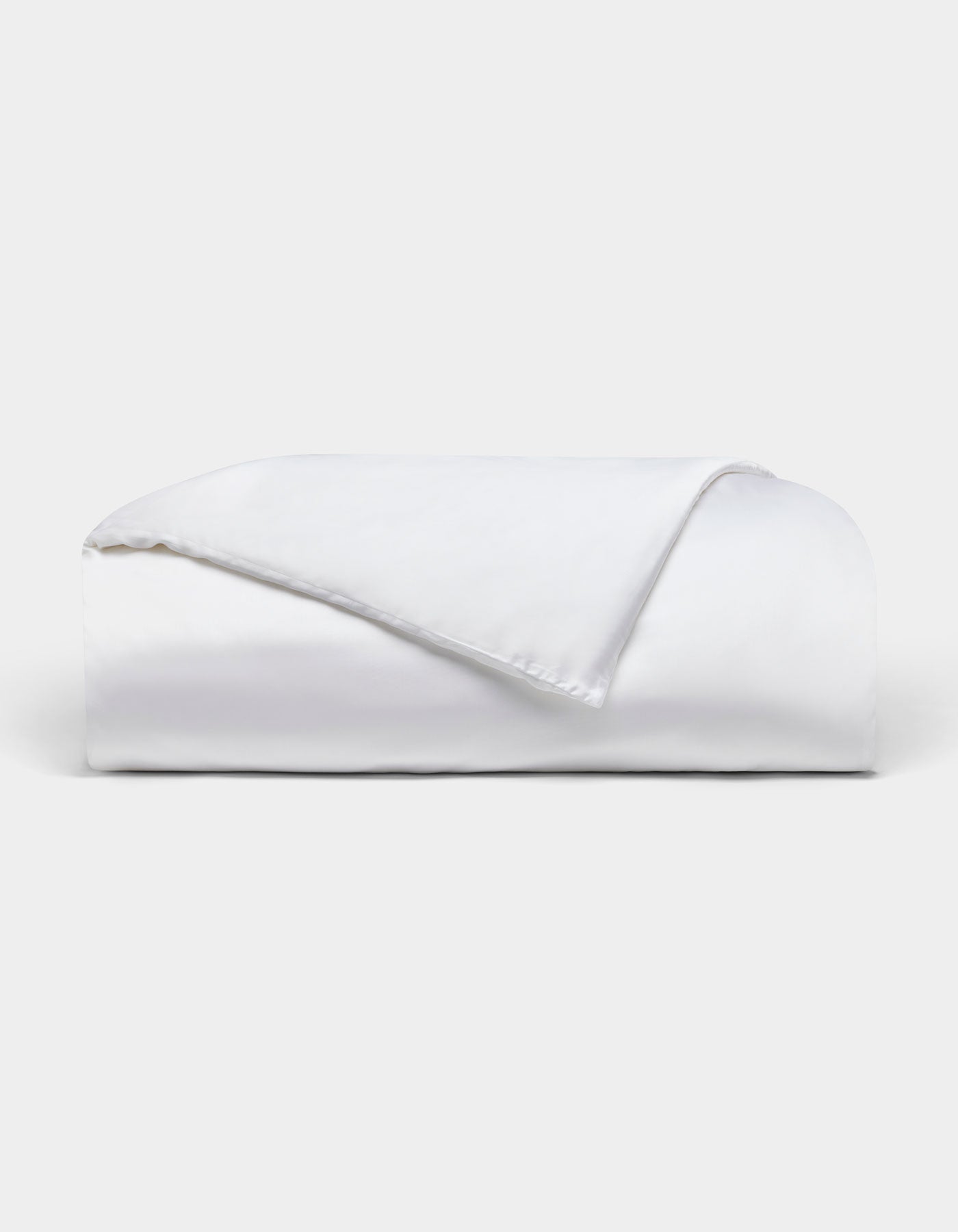 Cozy Earth Bamboo Duvet Cover in White - silo view