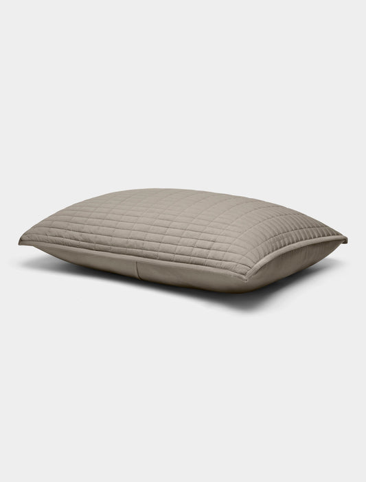 Bamboo jersey quilted shams