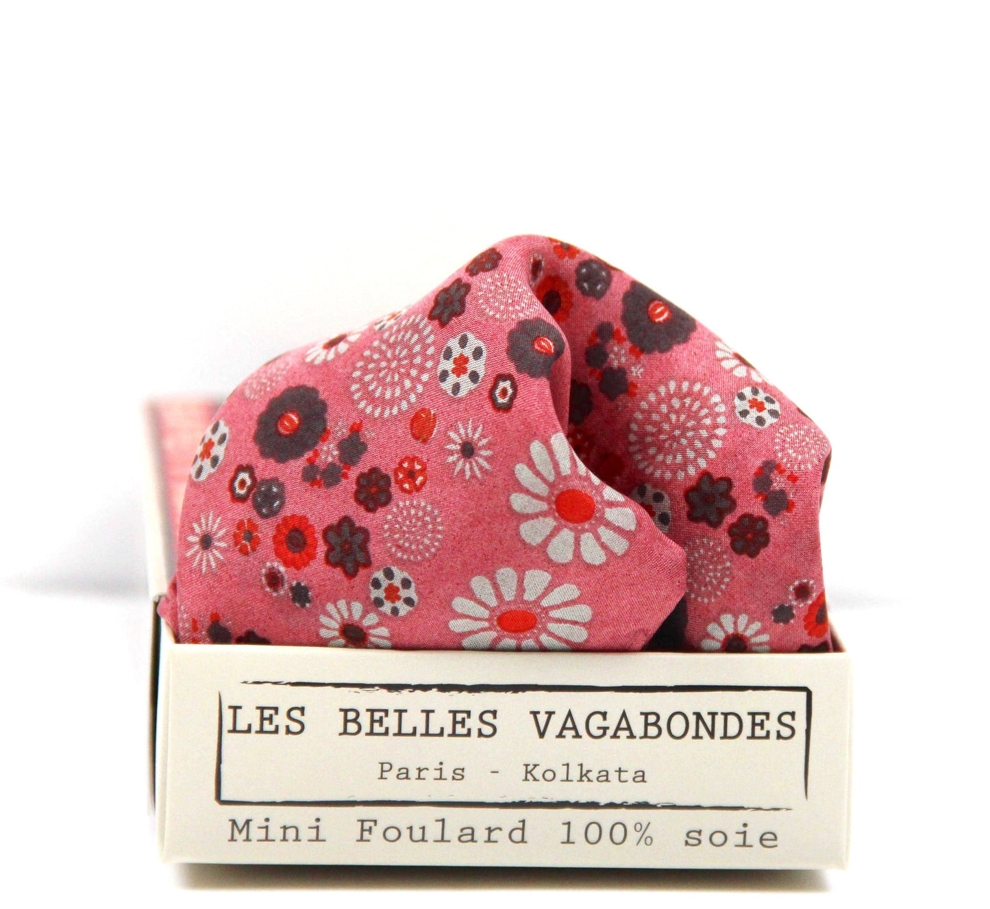 Hanami Rose Mini Silk Scarf | Les Belles Vagabondes