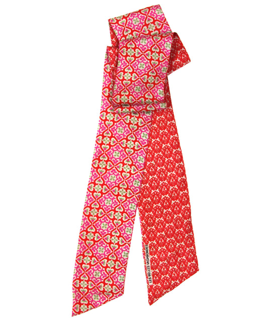 Florence Red Silk Headband | Les Belles Vagabondes