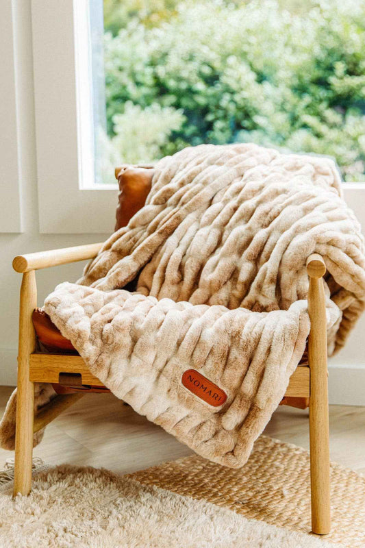 Cascade throw blanket
