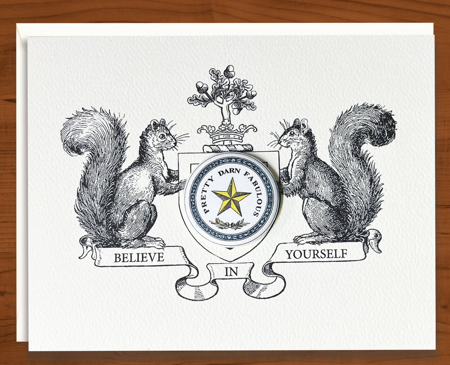 Believe in Yourself  Greeting card w/removable pin